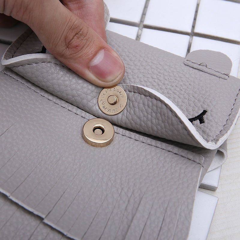 fox tassel bag